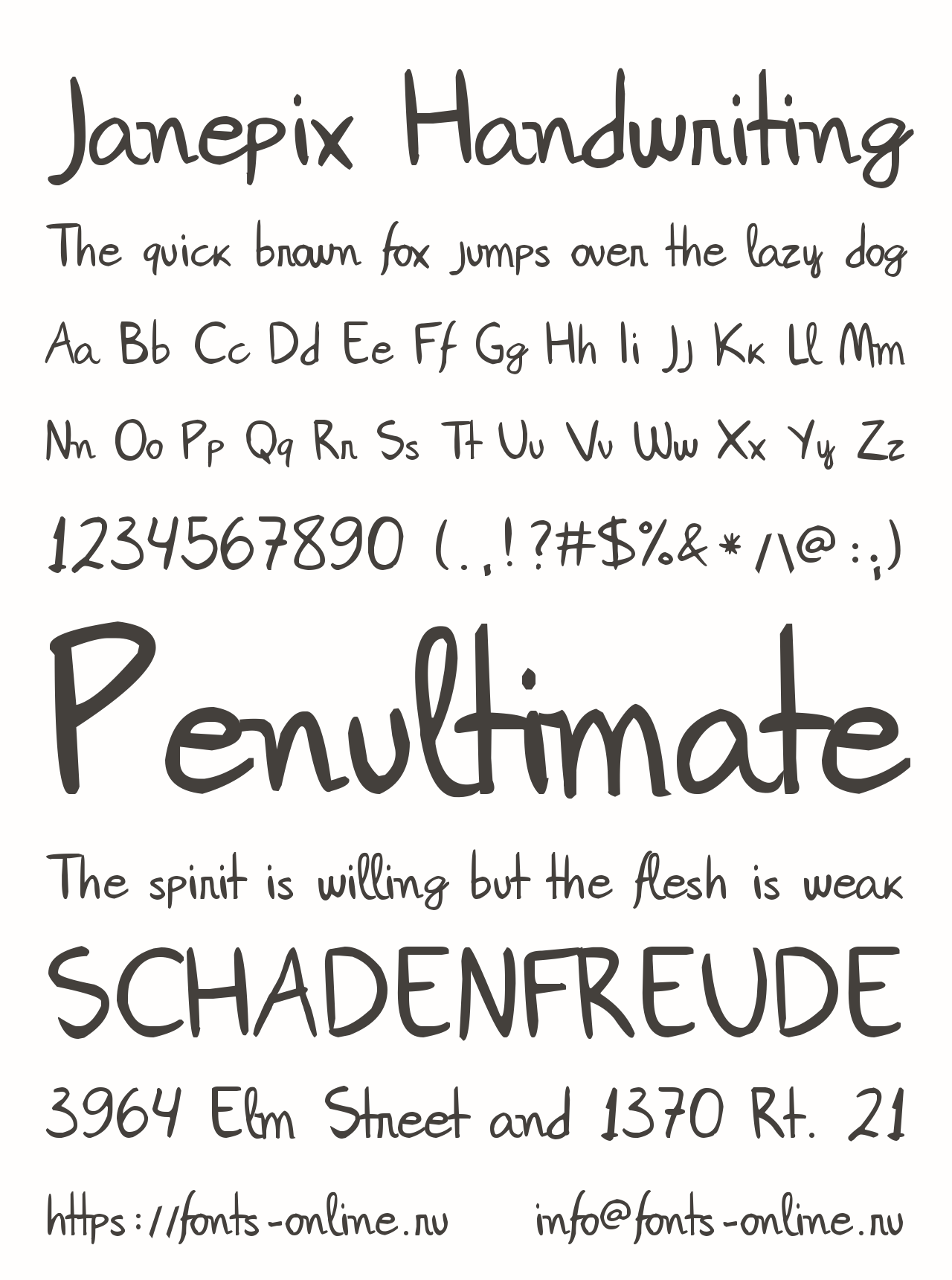 Janepix Handwriting Free Font Download